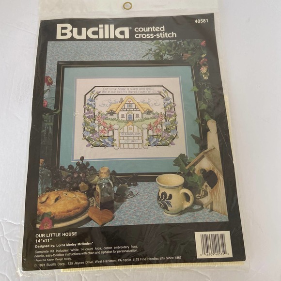 Bucilla Counted Cross Stitch Our Little House Complete New Unopened - Picture 1 of 2
